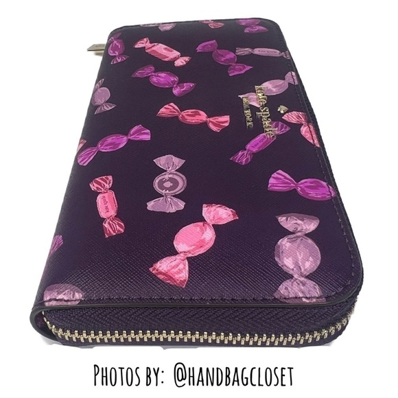Kate Spade Candy Wrapper Wrappings Wallet Staci Leather Continental NWT - Picture 3 of 7